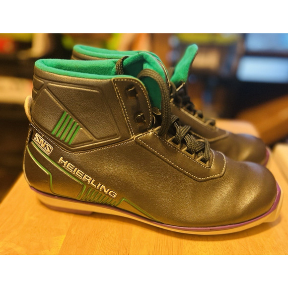 Heierling Cross Country Ski Boots Size EU 41 US 7.5 SNS Profil Gray/Teal Italy - Picture 3 of 9
